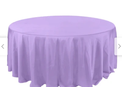 Lavender lilac table linens